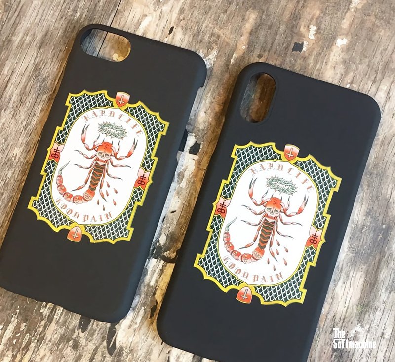 Softmachine Good Pain Scorpion iPhone Case刺青毒蠍手機保護殼 - 手機殼/手機套 - 其他材質 黑色