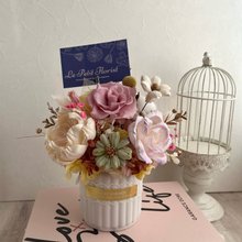 マーガレット　花束　ブーケ　ドライフラワー　プリザードフラワー マーガレットの小さな花束/ドライブーケ - ショップ Le Petit