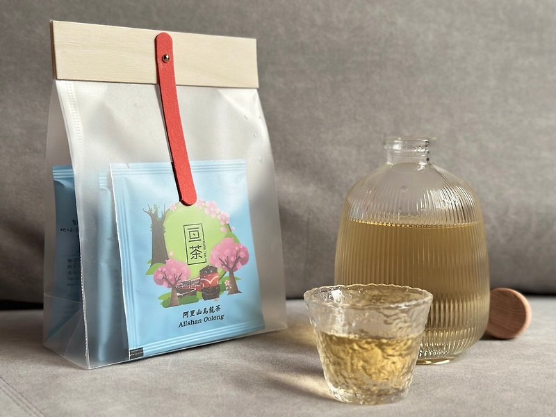 【阿里山烏龍茶茶包】 原葉立體茶包 隨手包-五入 |亘茶 - 茶葉/茶包 - 新鮮食材 藍色