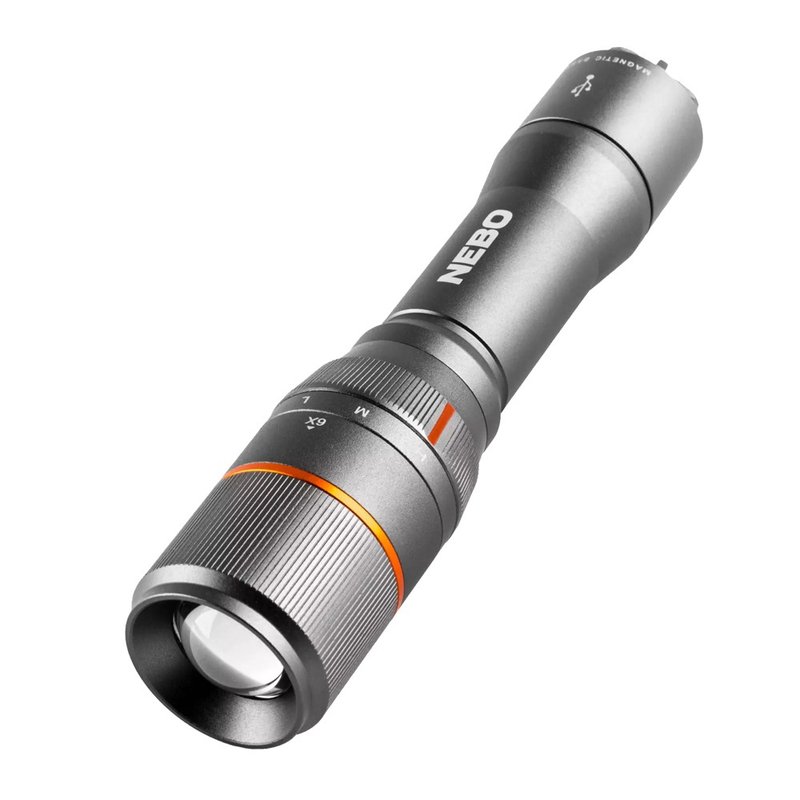 【NEBO】Da Vinci Switch Flashlight-USB Charging 1000 Lumens IP67 - Camping Gear & Picnic Sets - Other Metals Black