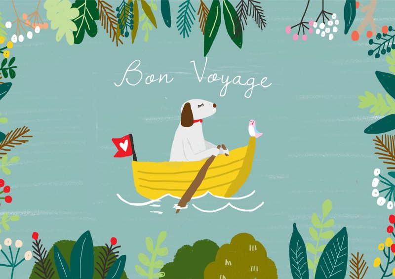 Original illustration by Suki McMaster from Australia-Bon Voyage - Wall Décor - Paper Multicolor