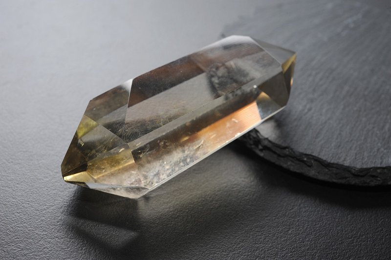 雙尖黃水晶柱 原礦、寶石、水晶、晶礦、擺件2 - 擺飾/家飾品 - 寶石 