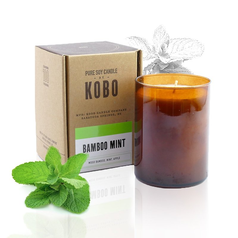 【KOBO】American Soybean Essential Oil Candle-Sentimental March (435g/Can burn 100hr) - เทียน/เชิงเทียน - ขี้ผึ้ง สีนำ้ตาล