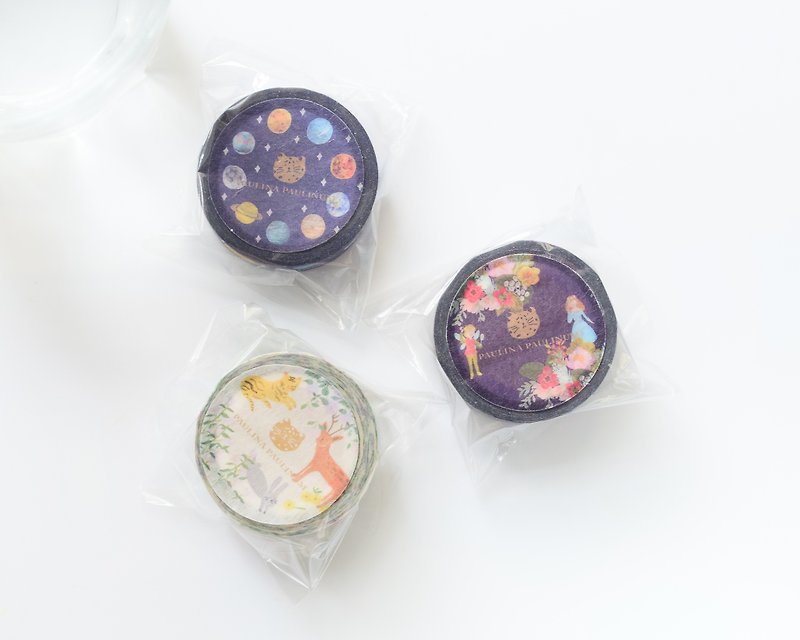 Paper tape lucky bag six rolls into hand account starry sky flower animal exchange Christmas gifts - Washi Tape - Paper Multicolor