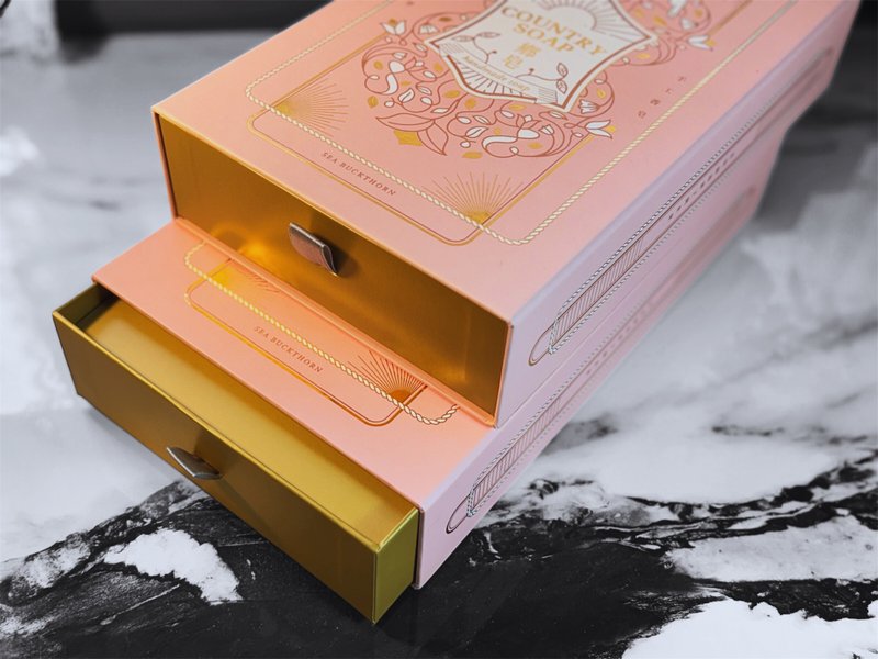 【送禮禮盒】粉鑽級萬用推薦御藏禮盒一3入手工皂 - 肥皂/手工皂 - 植物．花 