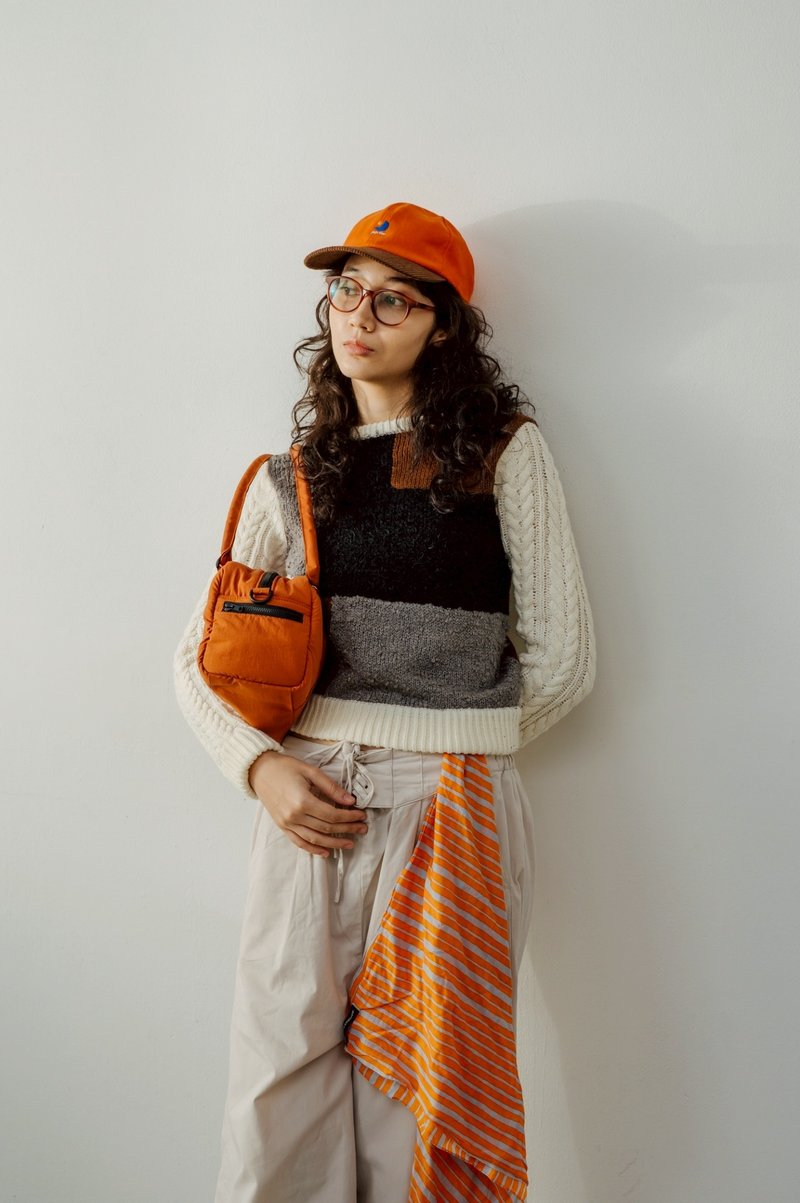 Japfac cap:  Orange / KEEP WALKING - 帽子 - 棉．麻 橘色