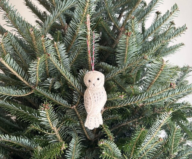 クリスマスツリー オーナメント 3 セット フクロウ 森の動物