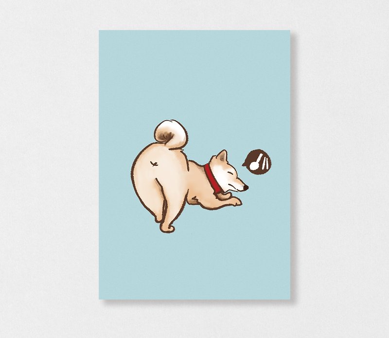 "Shiba Inu - Alice ass" Planet Flies / Shiba Inu / wool kids / illustration postcards / Hands Bazaar - Cards & Postcards - Paper 