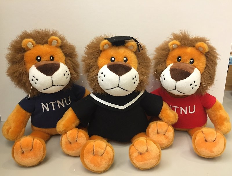 National Taiwan Normal University doll Big Lion - Stuffed Dolls & Figurines - Other Materials Multicolor