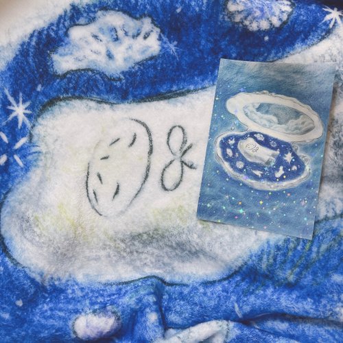 番茄子planet 小小微光 法蘭絨毛毯 蓋毯 午休毯