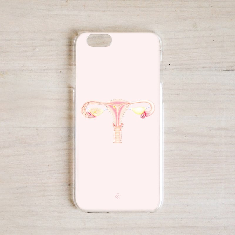 子宮客製化手機殼 多型號 婦產科醫醫學解剖 女性主義 - 手機殼/手機套 - 塑膠 
