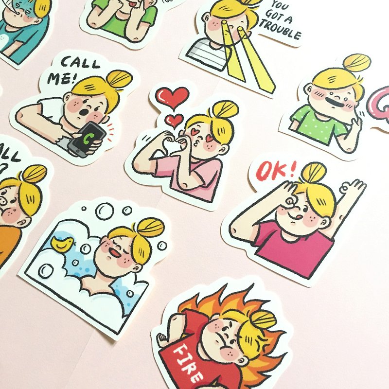 My daily 003/sticker set - สติกเกอร์ - กระดาษ หลากหลายสี