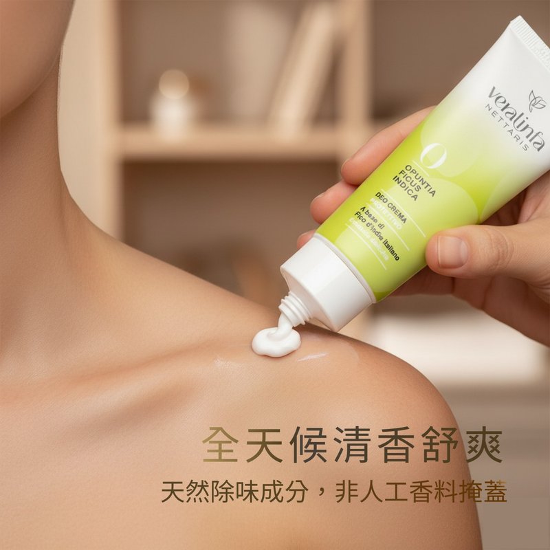 【體味管理】從源頭管理氣味 仙人掌草本體香乳霜 非人工香味掩蓋 - 乳霜 - 濃縮/萃取物 白色