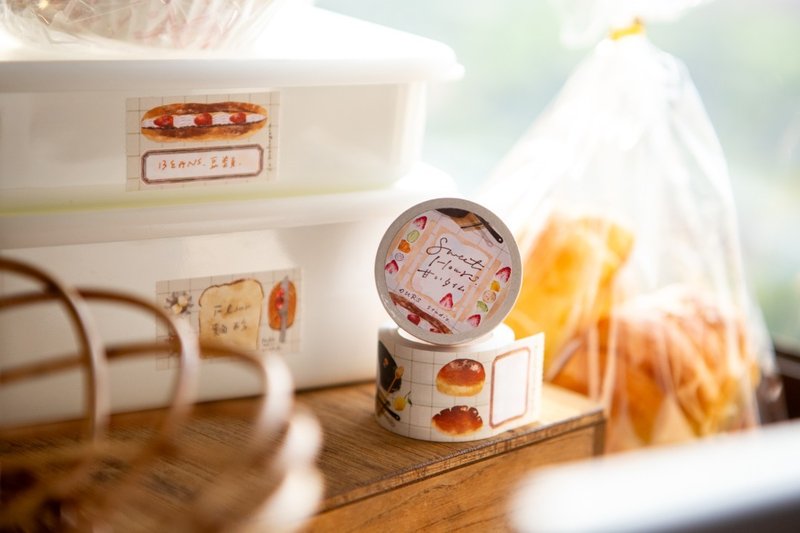 甜美時刻 捲式便條紙 - 紙膠帶/和紙/PET - 紙 紅色