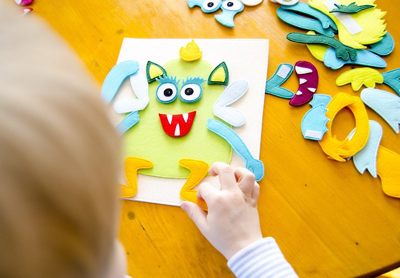 Make a monster toy, monster constructor - Kids' Toys - Eco-Friendly Materials 