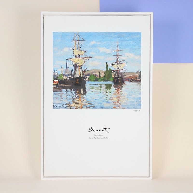 HomePlus Canvas Decorative Painting J White frame 40x60cm Homedecor - กรอบรูป - ไม้ ขาว