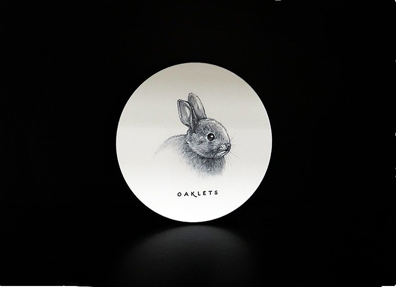 Oaklets Sketch Series [Animals] Round Coaster 2 - Coasters - Porcelain 
