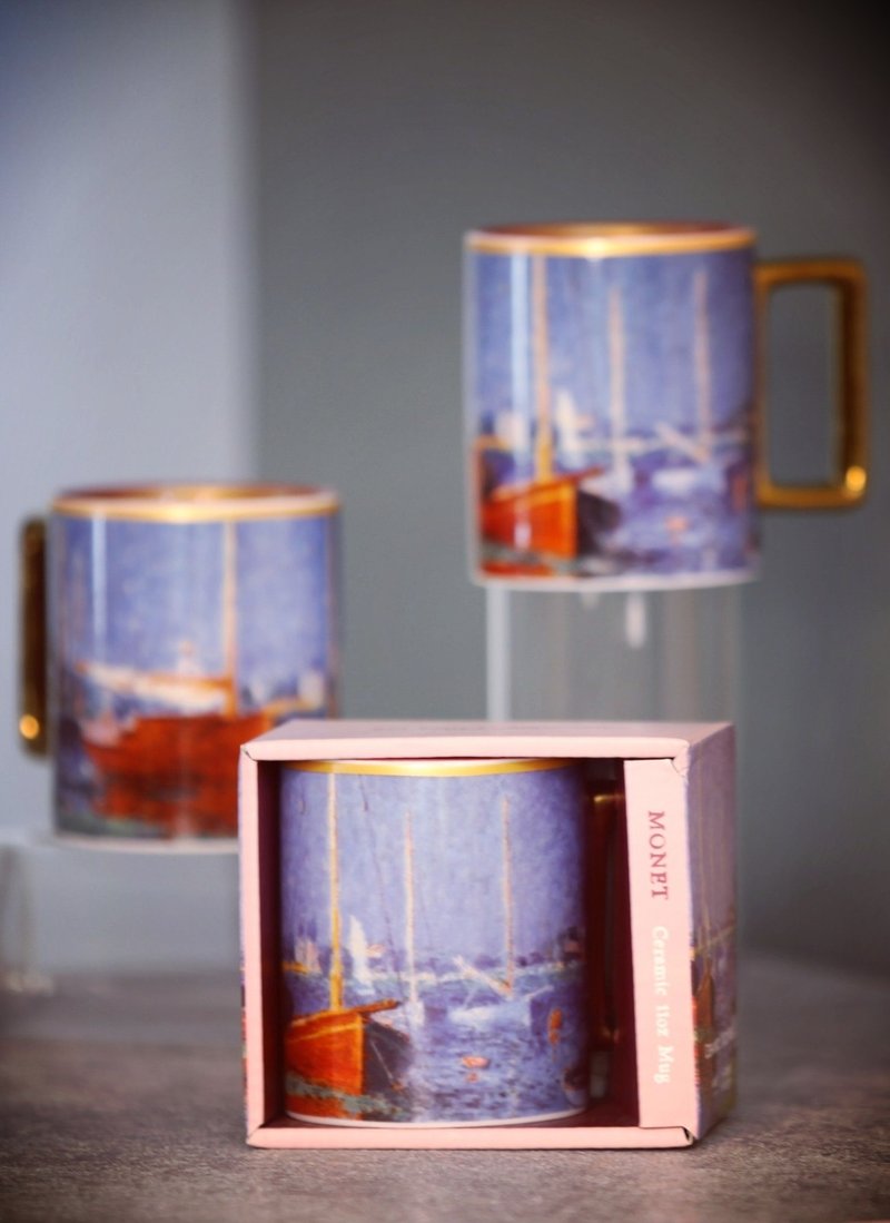 Monet Coffee Mug - Mugs - Porcelain Blue