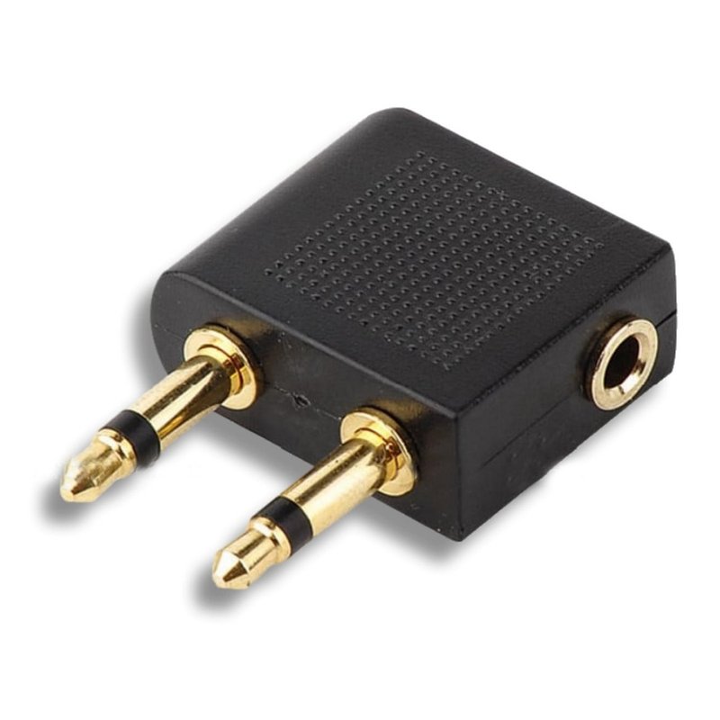 Gold-plated aviation headphone conversion plug [M97] conversion head audio adapter aviation headset - Gadgets - Other Materials 