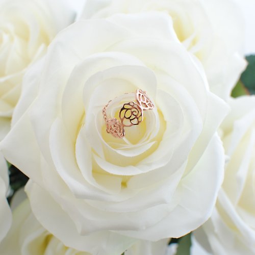 ADARA CHAO 法式原創飾品 La Rose 鍊戒 玫瑰戒指 經典玫瑰系列