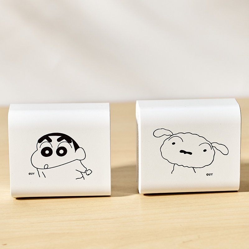 Crayon Shinchan Simple Line Series USB3.0+PD20W Dual-hole Charger - Gadgets - Plastic White
