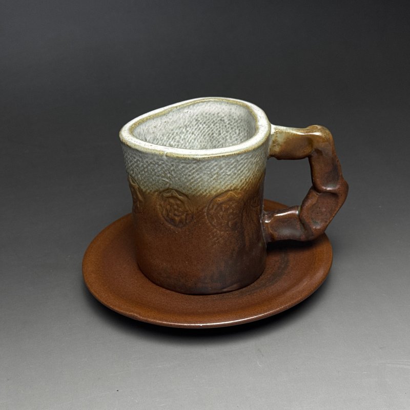 台灣【手作HandMade】侘寂の咖啡杯組捌 - 咖啡杯/馬克杯 - 陶 咖啡色