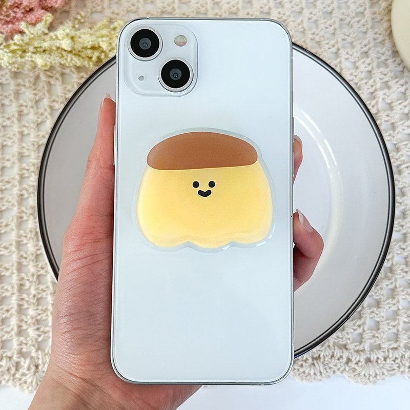 Pudding grip smartphone acrylic smart tok - 手機配件 - 壓克力 咖啡色