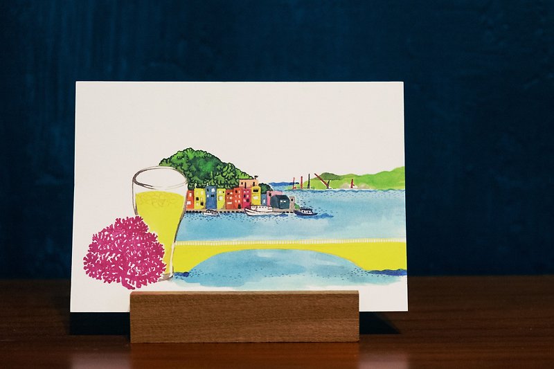 (Additional purchase) Roaming outlying islands-a small trip to Keelung. Hand drawn wind postcard - การ์ด/โปสการ์ด - กระดาษ 