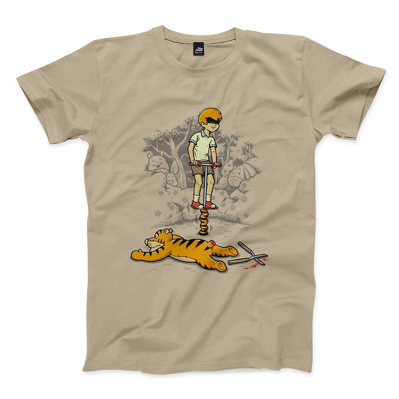 Tigger Easily- Khaki-Unisex T-shirt - Men's T-Shirts & Tops - Cotton & Hemp Khaki
