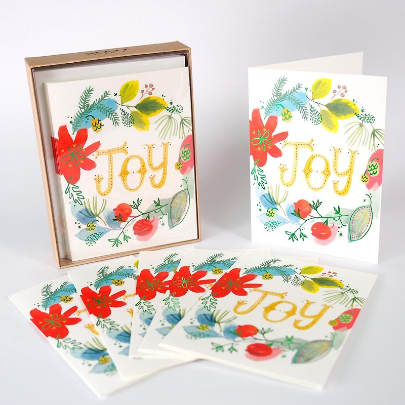 Colorful Christmas box cards 12 pieces [Hallmark-Card Christmas Series] - การ์ด/โปสการ์ด - กระดาษ หลากหลายสี
