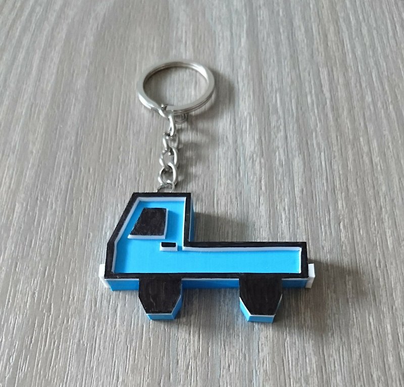 貨車鑰匙圈 - 鑰匙圈/鎖匙扣 - 橡膠 藍色