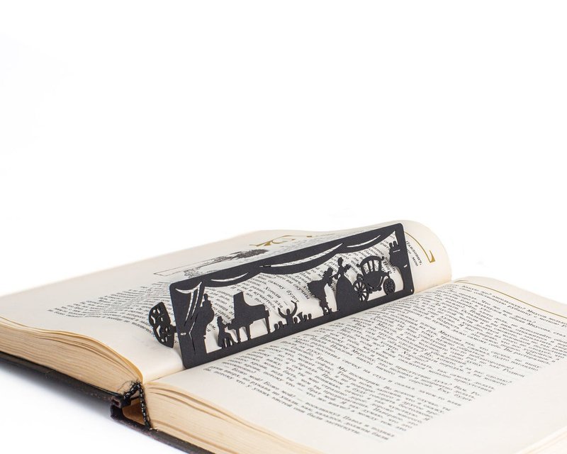 Black Metal Bookmark Theater // FREE SHIPPING WORLDWIDE // - 書籤 - 其他金屬 黑色
