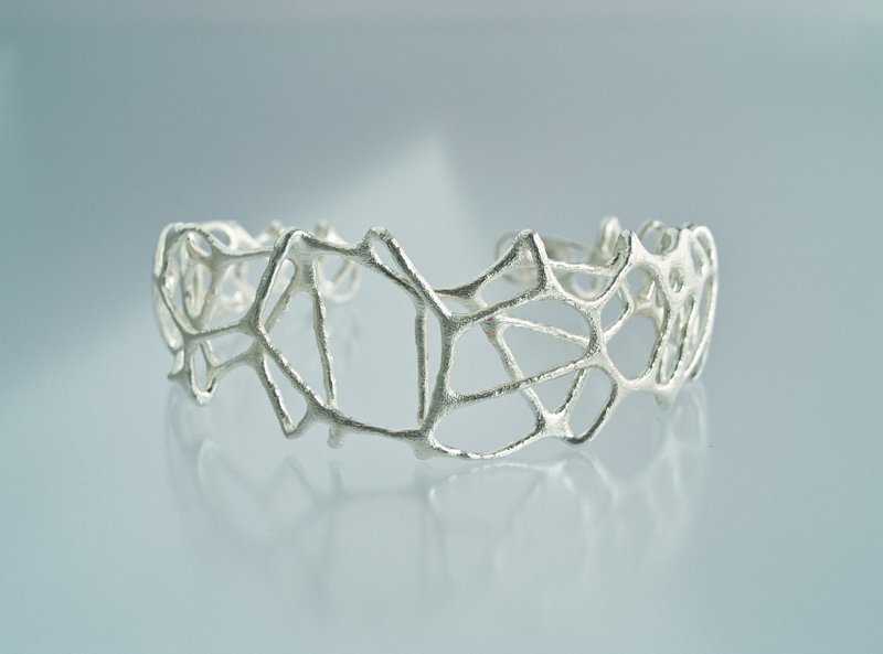Japan Quality | inGod jewels Double layer Bangle VORONOI - 手鍊/手環 - 其他金屬 銀色