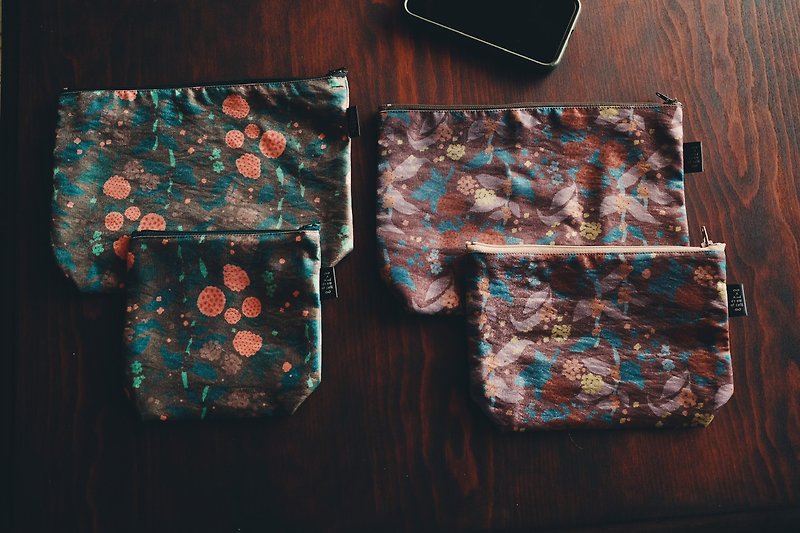 BerryField | Printed Mercerized Storage Bag - Toiletry Bags & Pouches - Other Materials Brown