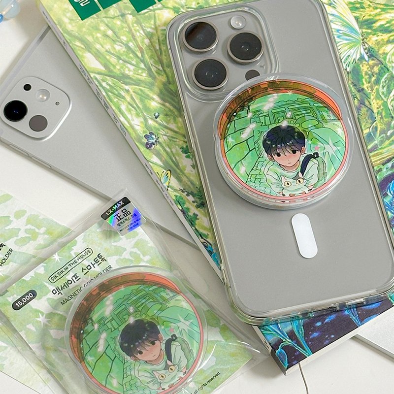 Convex Mirror MagSafe Pop Grip - 手機配件 - 壓克力 綠色