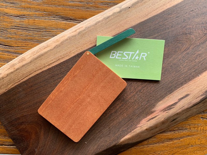 BESTAR 名片夾 彩虹木 隨身名片盒 - 名片架/名片座 - 木頭 黃色