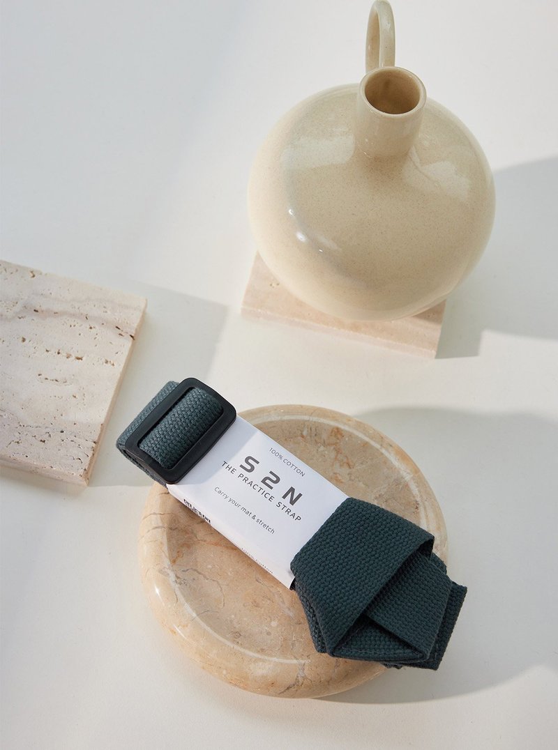 【S2N】2-In-1 YOGA STRAP_Dark Tealblue P900 - 瑜珈墊 - 環保材質 