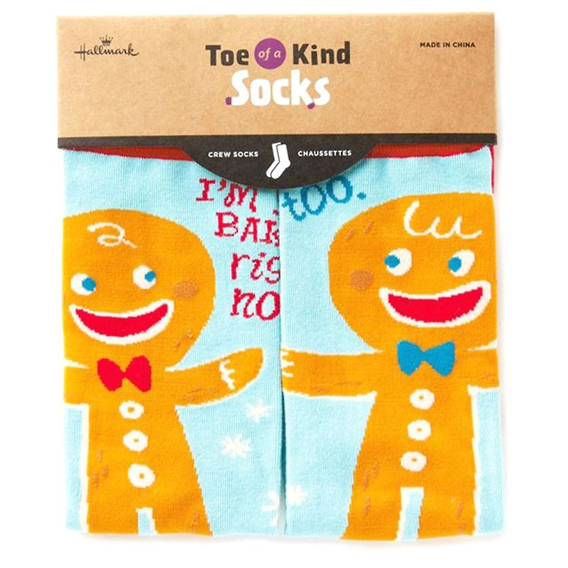 Christmas Socks - Baked Gingerbread Man [Hallmark - Gift Christmas Series] - Socks - Other Materials Multicolor