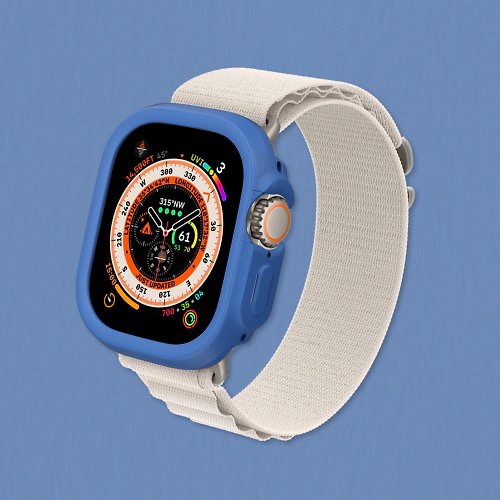 犀牛盾RHINOSHIELD Apple Watch Ultra/Ultra 2 邊框保護殼-鈷藍