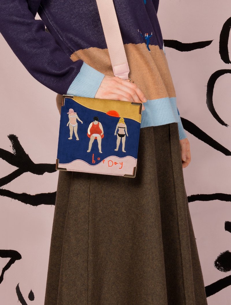 YIZISTORE2018オリジナルパンフ刺繍片肩包斜めリュック侧パックのレトロなレクリエーションバッグバッグ - ショルダーバッグ - その他の素材 