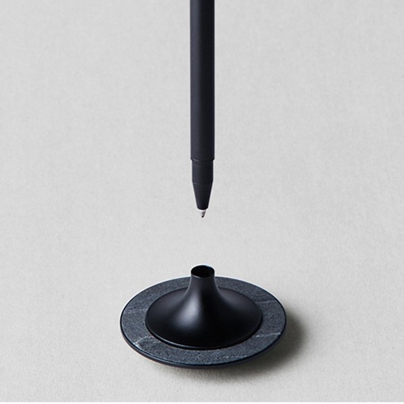 Vertical | Stone Stand Pen - Other Writing Utensils - Other Metals Black
