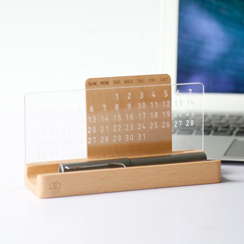 Good Days-Log Perpetual Calendar ─ Home Office Small Gift Packaging Plus Purchase Engraving