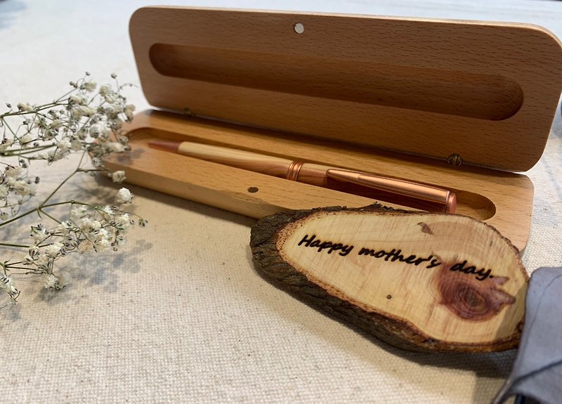 父親節禮物 客製化禮物 粉紅香氛系列 皇手製作 台灣龍柏圓珠筆
