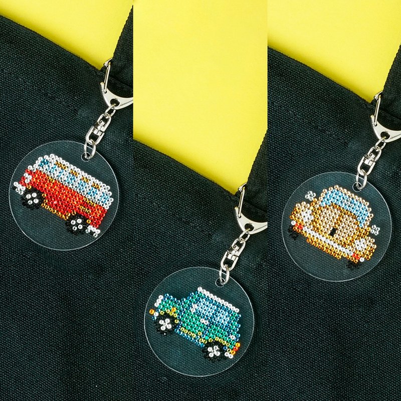 Rhinestone Craft - Classic Car Series Crystal Diamond DIY Material Pack - อื่นๆ - วัสดุอื่นๆ สีม่วง