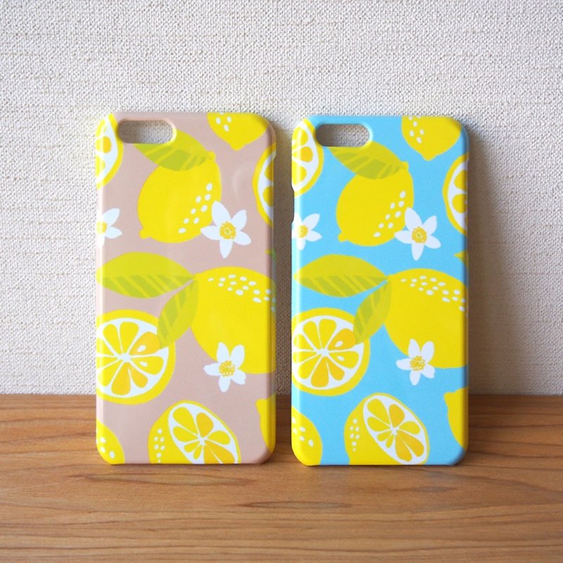 【Android系機種プラケース】シトラスレモン - 手機殼/手機套 - 塑膠 黃色