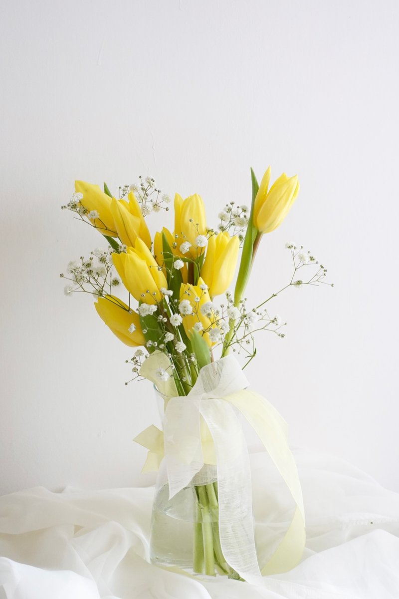 Tulip Bouquet Valentine's Day Bouquet Korean Style Birthday Bouquet Girlfriend Gift - Plants - Plants & Flowers Yellow