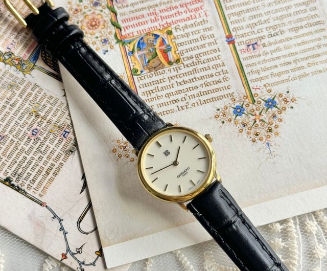 Givenchy quartz watch with leather strap and steel watch for Givenchy quartz watch with leather strap and steel watch for