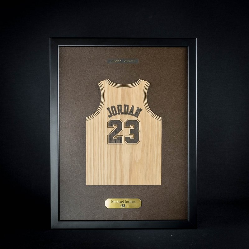 Jordan 23 Collection Customization【Small jersey hanging picture】 - Items for Display - Wood 