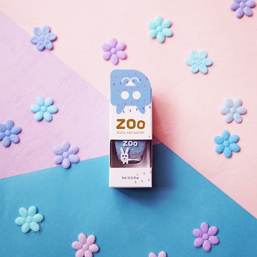 Lily35 頂級有機美妝 / ZOO設計師兒童指甲油 #09 開心糖糖兔 | ZOOㄖㄨˋ兒童拋棄式指甲油 無毒可撕
