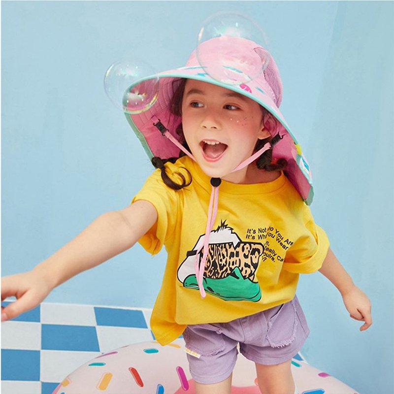Korea lemonkid summer sun hat-pink pony - Other - Cotton & Hemp 